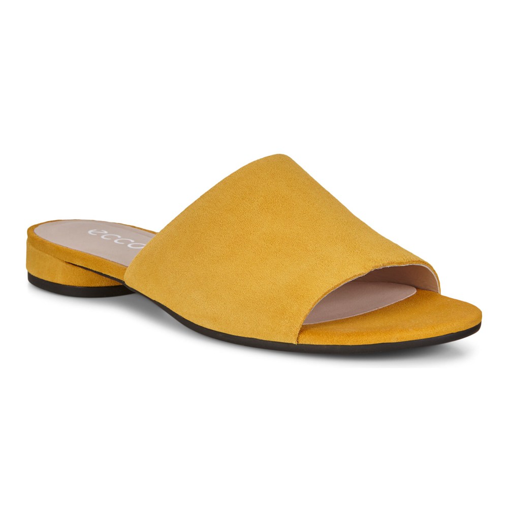 Sandalias Mujer - ECCO Flat Sandals Ii - Amarillos - UNY709641